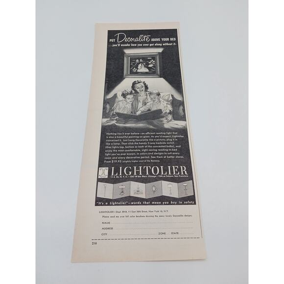 1940s Vintage Tappan Gas Range Decoralite Lightolier Kitchen Stove Print Ad - Picture 2 of 2